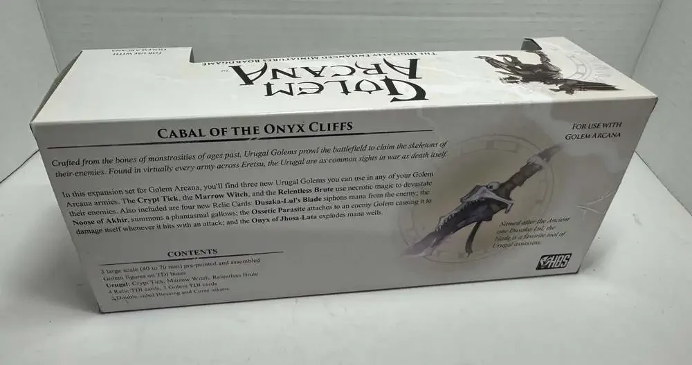 Golem Arcana Urugal Cabal of the Onyx Cliffs Miniatures Expansion Board Game